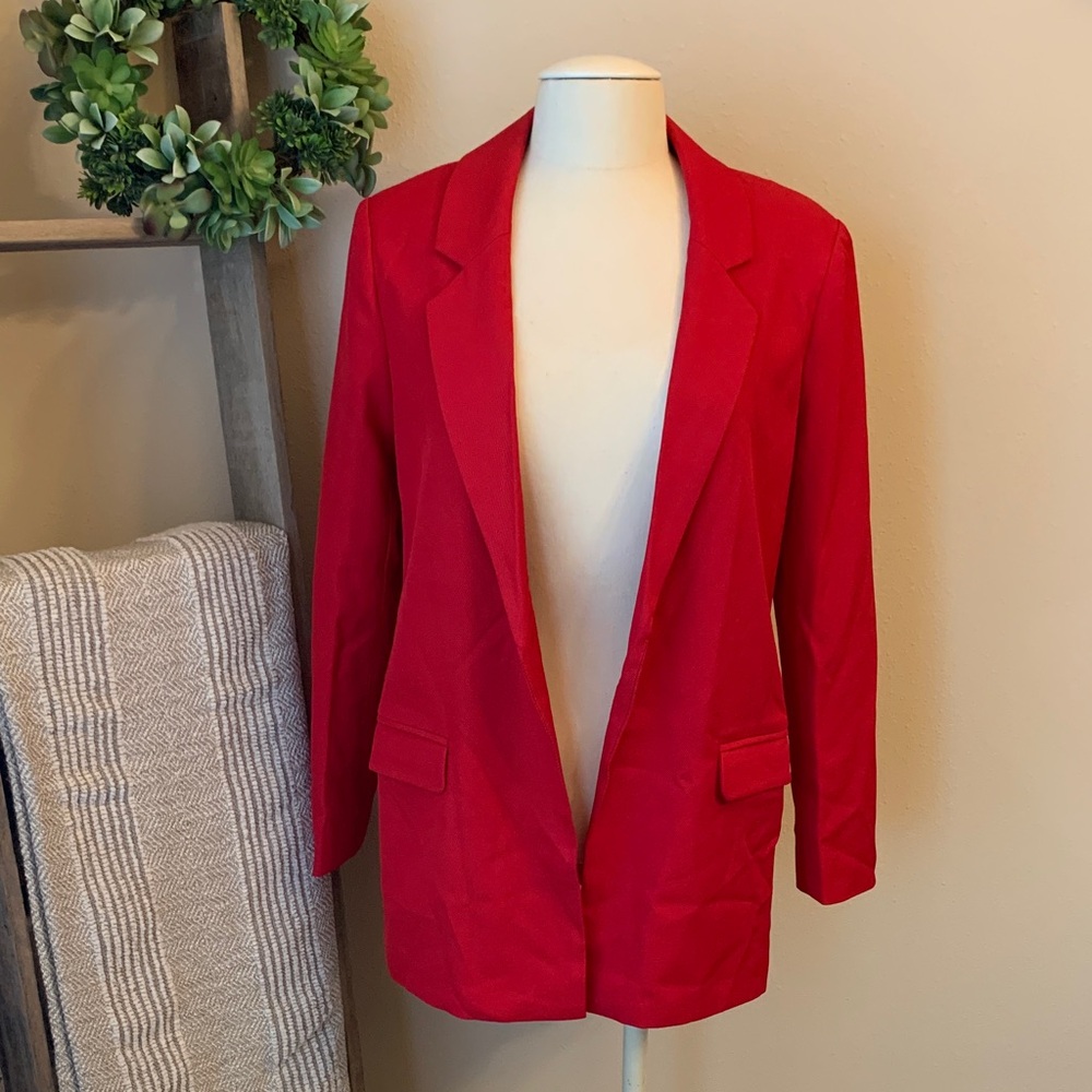 First Love longline red blazer | like new condition